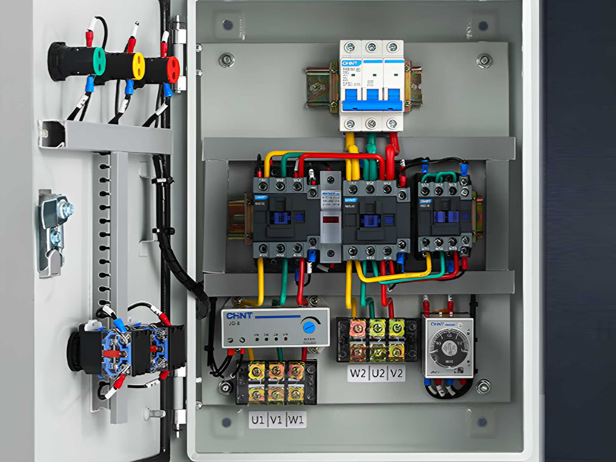 星三角降壓?jiǎn)?dòng)電控箱-新一能配電柜廠家